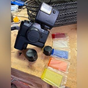 Pentax Auto 110 Mini Camera with Extras